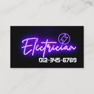 Tarjeta De Visita Contratista eléctrico