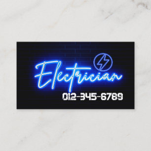 Tarjeta De Visita Contratista eléctrico