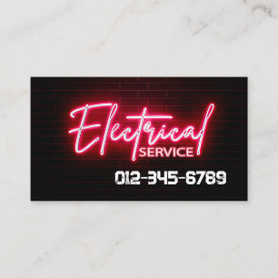 Tarjeta De Visita Contratista eléctrico