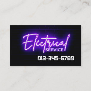 Tarjeta De Visita Contratista eléctrico