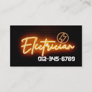 Tarjeta De Visita Contratista eléctrico