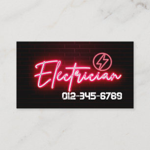 Tarjeta De Visita Contratista eléctrico
