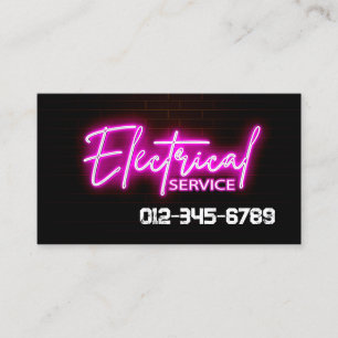 Tarjeta De Visita Contratista eléctrico
