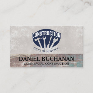 Tarjeta De Visita Contratista general Construcción Reparación