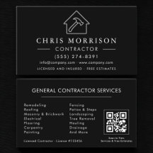 Contratista general de construcción de código QR