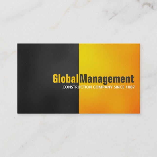 Tarjeta De Visita Contratista general de gestión Constructor (Anverso)