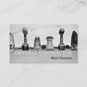 Tarjeta De Visita Contratista General Gerente de Construcción de Obr