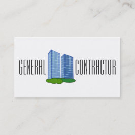 Tarjeta De Visita Contratista General Gerente de Construcción de Obr