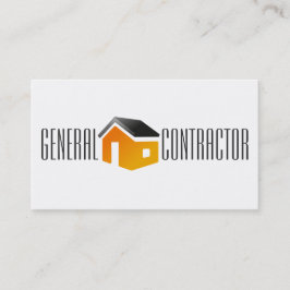 Tarjeta De Visita Contratista General Gerente de Construcción de Obr