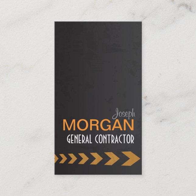 Tarjeta De Visita Contratista General PixDezines (Anverso)