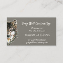 Contratista Lobo Gris Personalizado