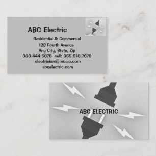 Tarjeta De Visita Contratistas de Ingeniería Eléctrica
