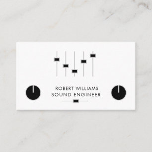 Tarjeta De Visita Control de audio de DJ de música Professional Soun