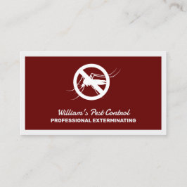 Tarjeta De Visita Control de plagas exterminador