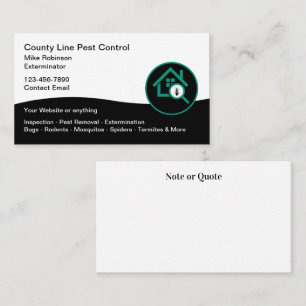 Tarjeta De Visita Control de plagas Nueva plantilla de diseño modern