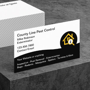 Tarjeta De Visita Control de plagas Nueva plantilla de diseño modern