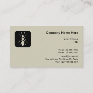 Tarjeta De Visita Control Moderno de Plagas Exterminador