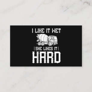 Tarjeta De Visita Controlador de camión mezclador de cemento de tra