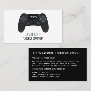 Tarjeta De Visita Controlador de juegos, videojugador
