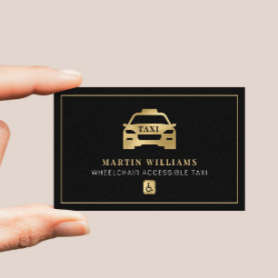 Tarjeta De Visita Controlador de taxi accesible para silla de ruedas