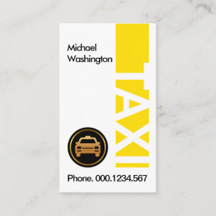 Tarjeta De Visita Controlador de taxi de cartón creativo vertical a