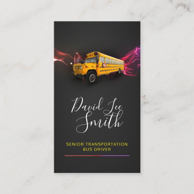 Tarjeta De Visita Controlador de transporte/bus principal (Anverso)