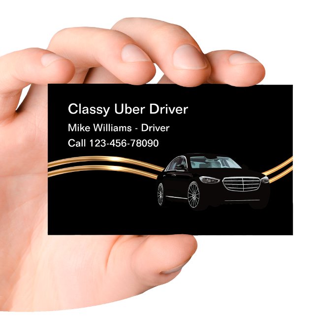 Tarjeta De Visita Controlador de Uber independiente de clase (Subido por el creador)