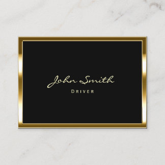 Tarjeta De Visita Controlador moderno con marco dorado