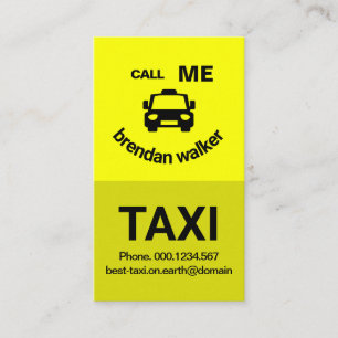 Tarjeta De Visita Controlador Taxi Cara Taxi Sonriente De Capa Amari