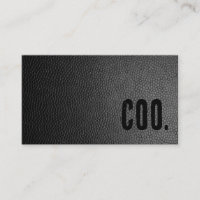 COO de cuero negro Premier