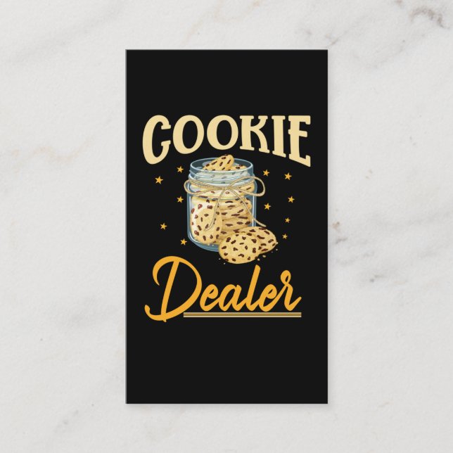 Tarjeta De Visita Cookie Baking Foodie Biscuit Baker (Anverso)