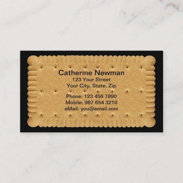 Tarjeta De Visita Cookie Businesscard (Anverso)
