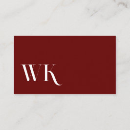 Tarjeta De Visita Cool, blau, schwarz | Kartenhaus Modern