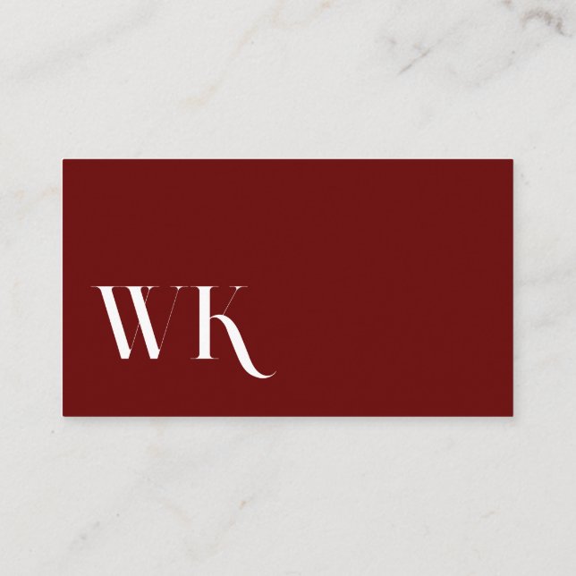 Tarjeta De Visita Cool, blau, schwarz | Kartenhaus Modern (Reverso)