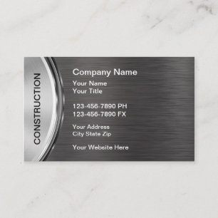 Tarjeta De Visita Cool Construction Home Services