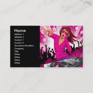 Tarjeta De Visita coolmusic5, Nombre, Dirección 1, Dirección 2, Co