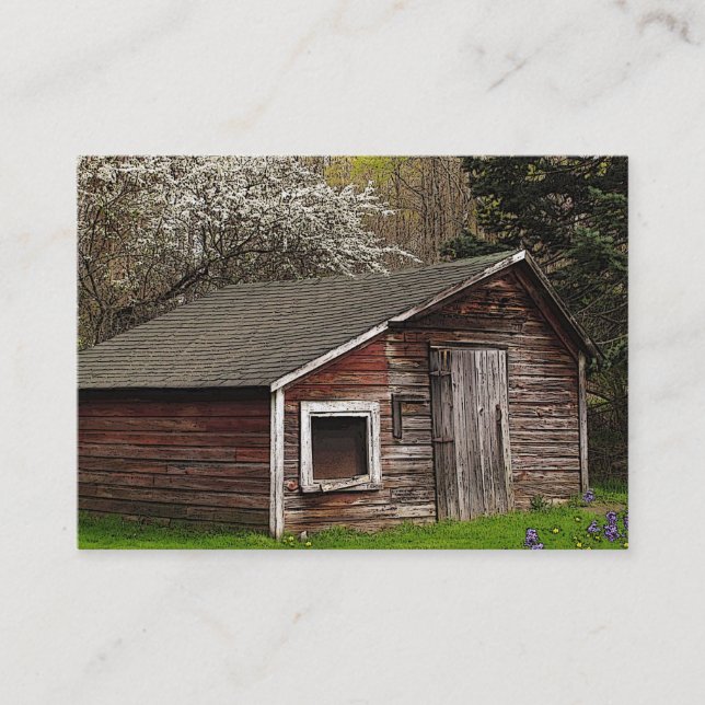 Tarjeta De Visita Coop de pollo en primavera ATC (Anverso)