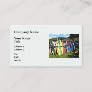 Tarjeta De Visita Cooperstown NY - Kayaks y tableros de madera