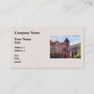 Tarjeta De Visita Cooperstown NY - Primer Edificio del Banco Naciona