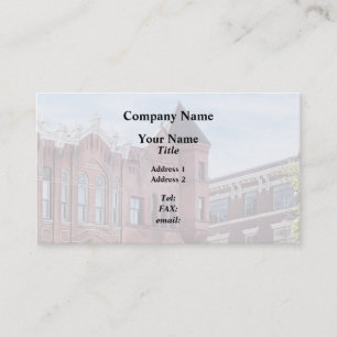 Tarjeta De Visita Cooperstown NY - Primer Edificio del Banco Naciona
