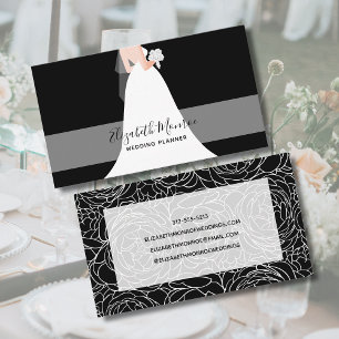 Tarjeta De Visita Coordinador de eventos de planeador de bodas
