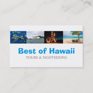 Tarjeta De Visita Coordinador de Turistas de Hawái Agente de Viajes
