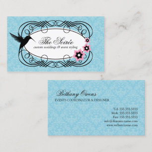 Tarjeta De Visita Coordinador elegante del acontecimiento del