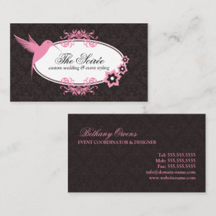 Tarjeta De Visita Coordinador elegante del acontecimiento del