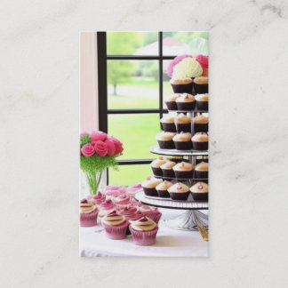 Tarjeta De Visita Coordinador fiesta con pasteles
