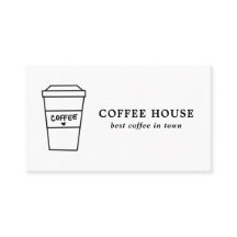 Copa de café minimalista y blanco y negro