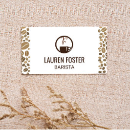 Tarjeta De Visita Copa de Coffee al vapor | Alvaina para café