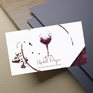 Tarjeta De Visita Copa de Vino para Mancha de Vino Profesional