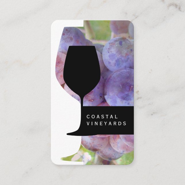 Tarjeta De Visita Copa de vino. | Sommelier (Anverso)