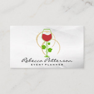 Tarjeta De Visita Copa de vino   Stains